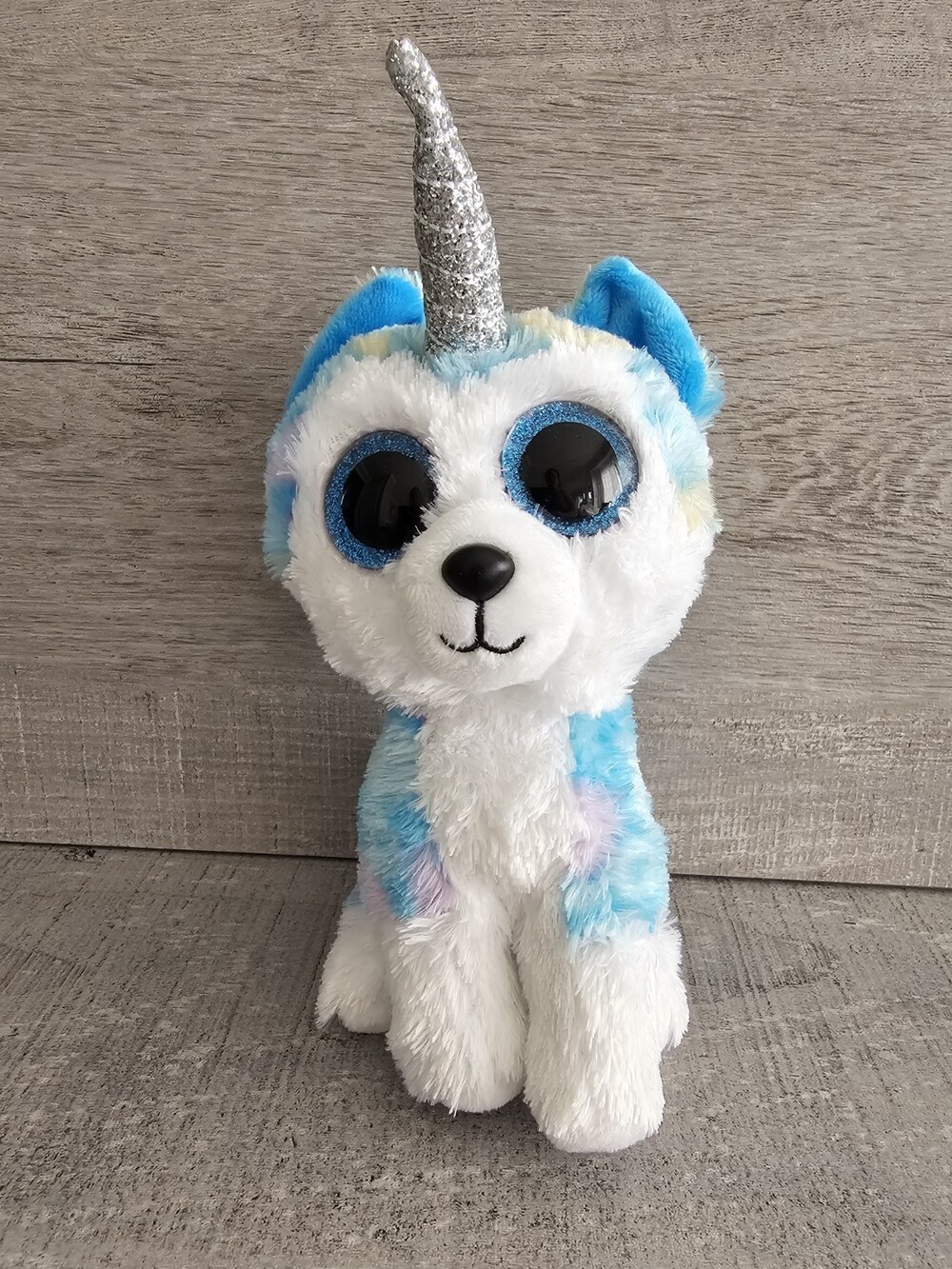 Ty Beanie Boos Unicorn Plush Helena Husky Dog 6'' Stuffed Animal